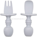 silicone Baby Mini Fork Spoon